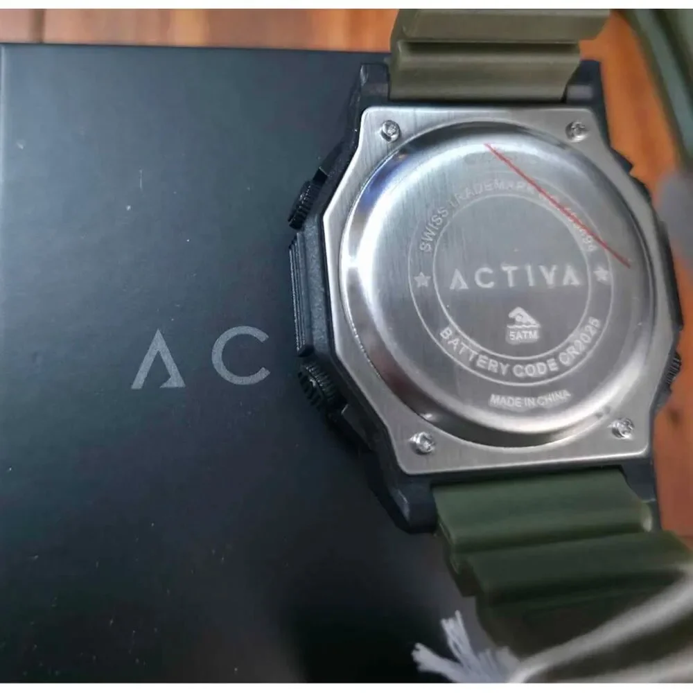 NEW Activa X Invicta Men's Digital/Analog Watch - 47mm Camo & Green